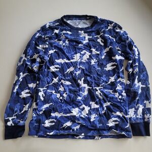 Polo Ralph Lauren Boys Large 14‎ / 16 Blue Camo Long Sleeve Shirt
